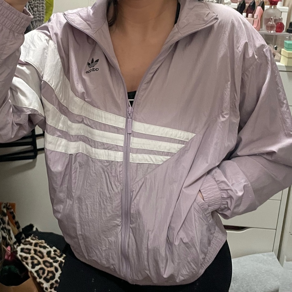 Adidas women’s windbreaker jacket